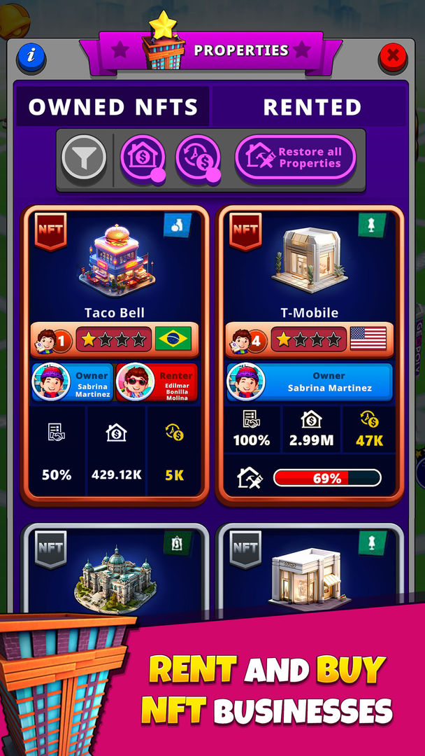 Screenshot of Geopoly: NFT Tycoon Idle Game