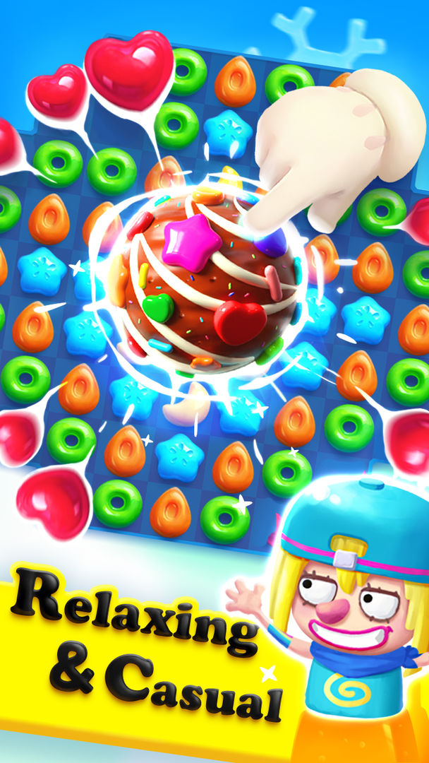 Crazy Candy Bomb-Sweet match 3 ภาพหน้าจอเกม