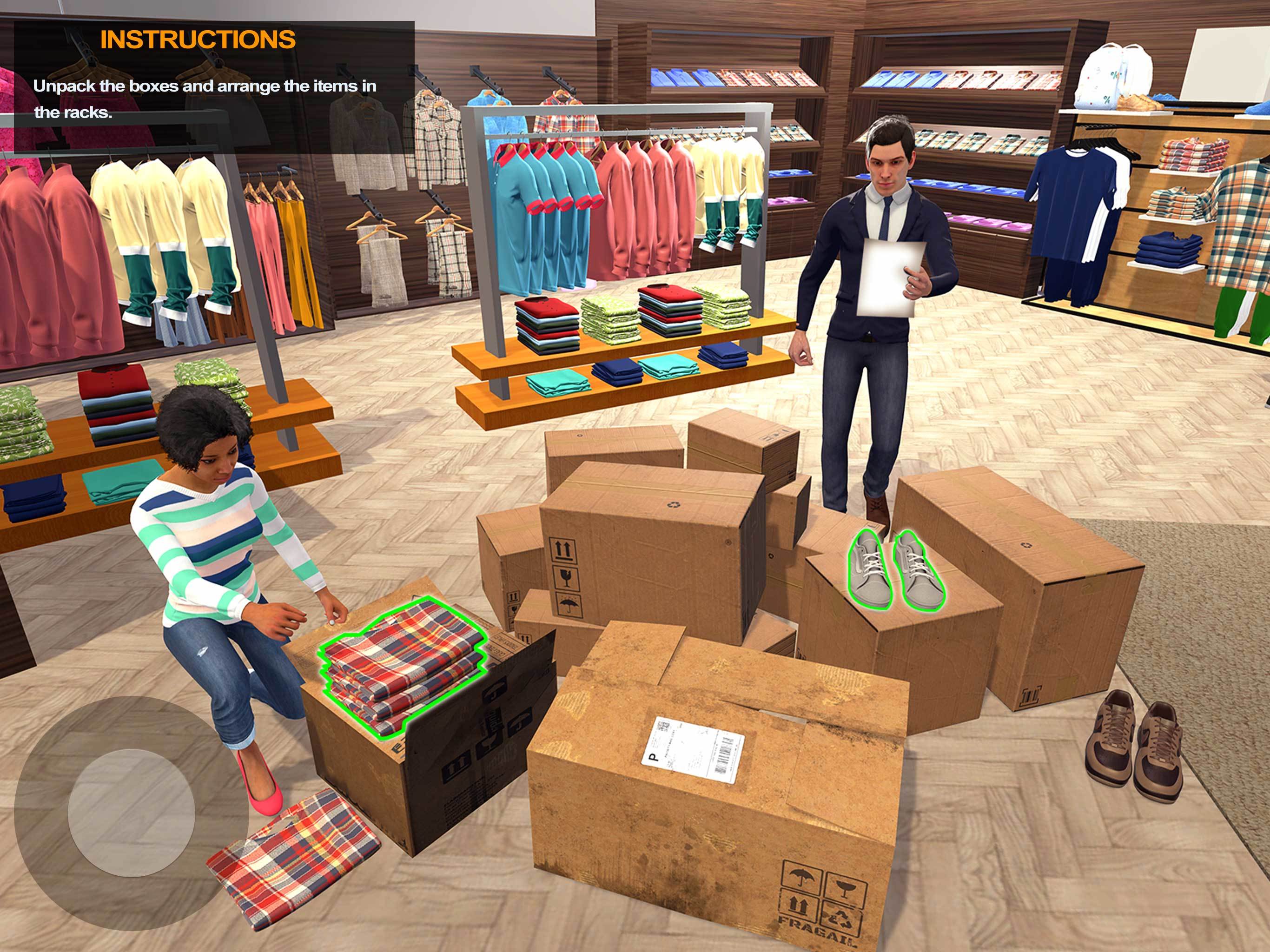 Cloth Store 3D Shop Simulator Game Screenshot