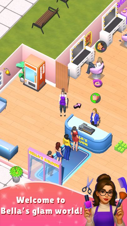 Bella's Beauty Saloon Game Screenshot