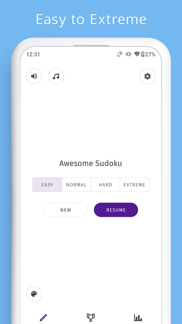 Sudoku Awesome - Free Sudoku Puzzle Game 게임 스크린 샷