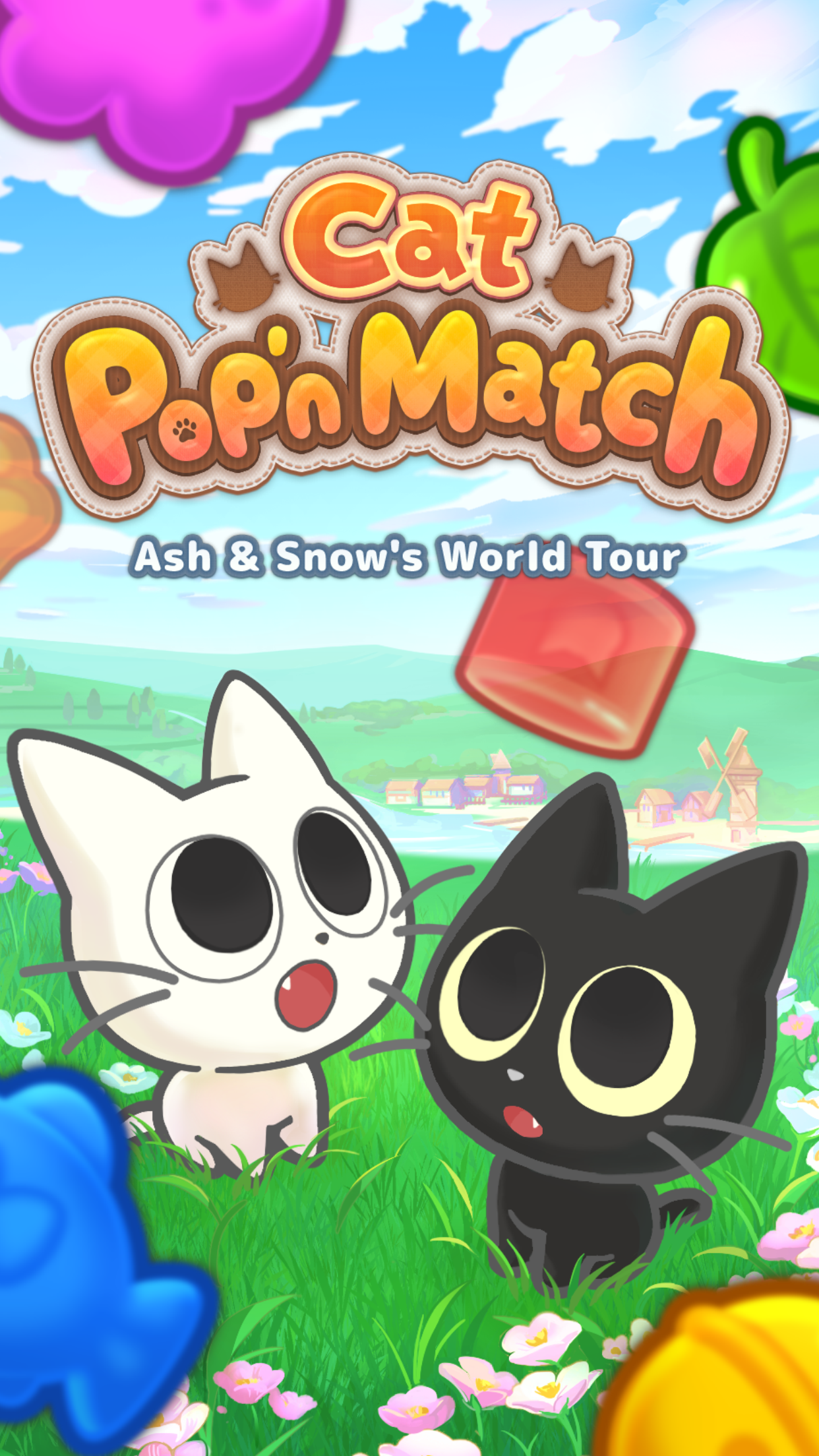 Ash & Snow: Cat Pop'n Match Game Screenshot