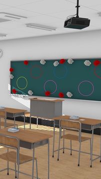 Скриншот игры 脱出ゲーム Home Room 思い出いっぱい最後の教室