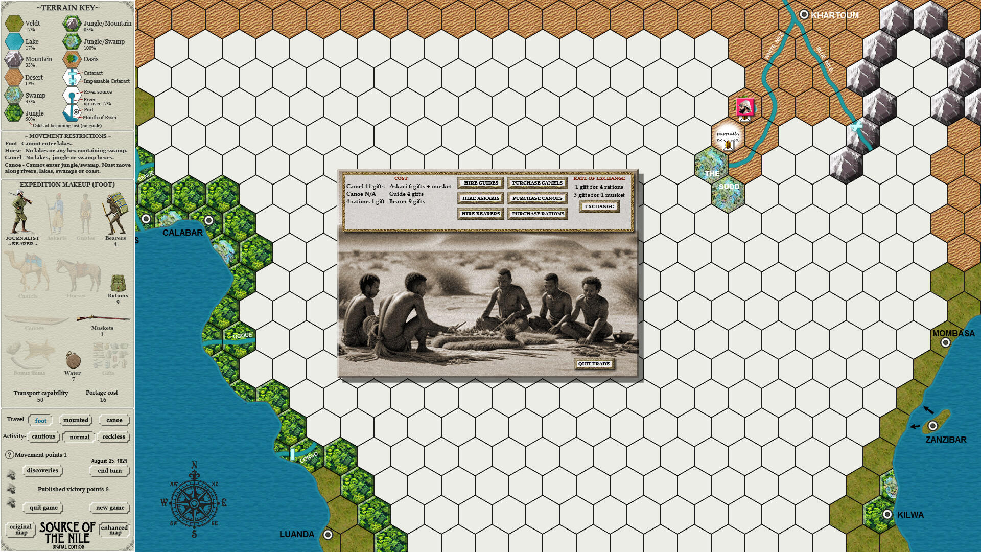 Source of the Nile Digital Edition Game Screenshot
