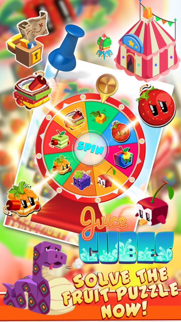 Juice cube: Match 3 Fruit Game ภาพหน้าจอเกม