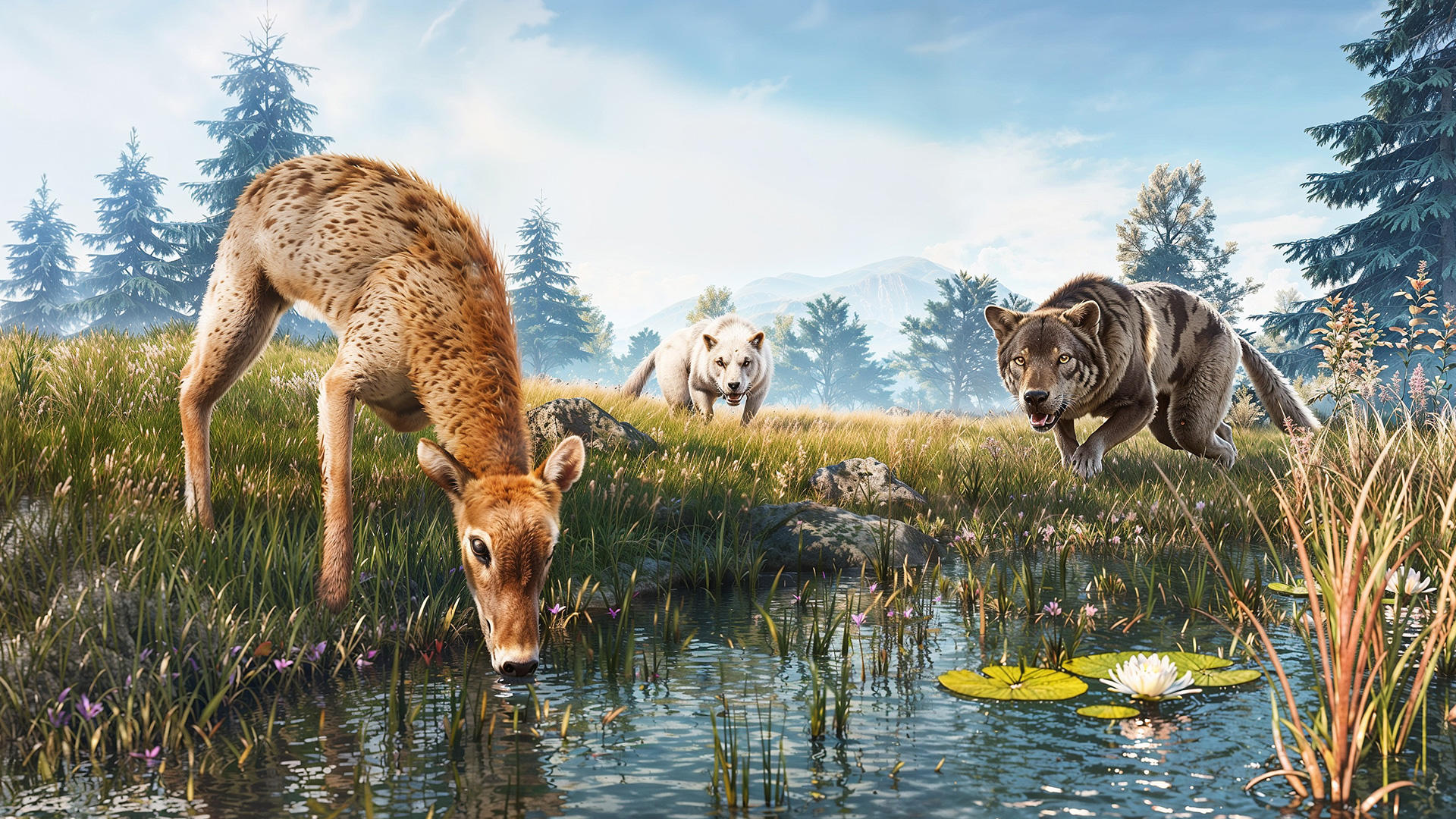 Wolf Simulator Animal Sim Game ゲームのスクリーンショット