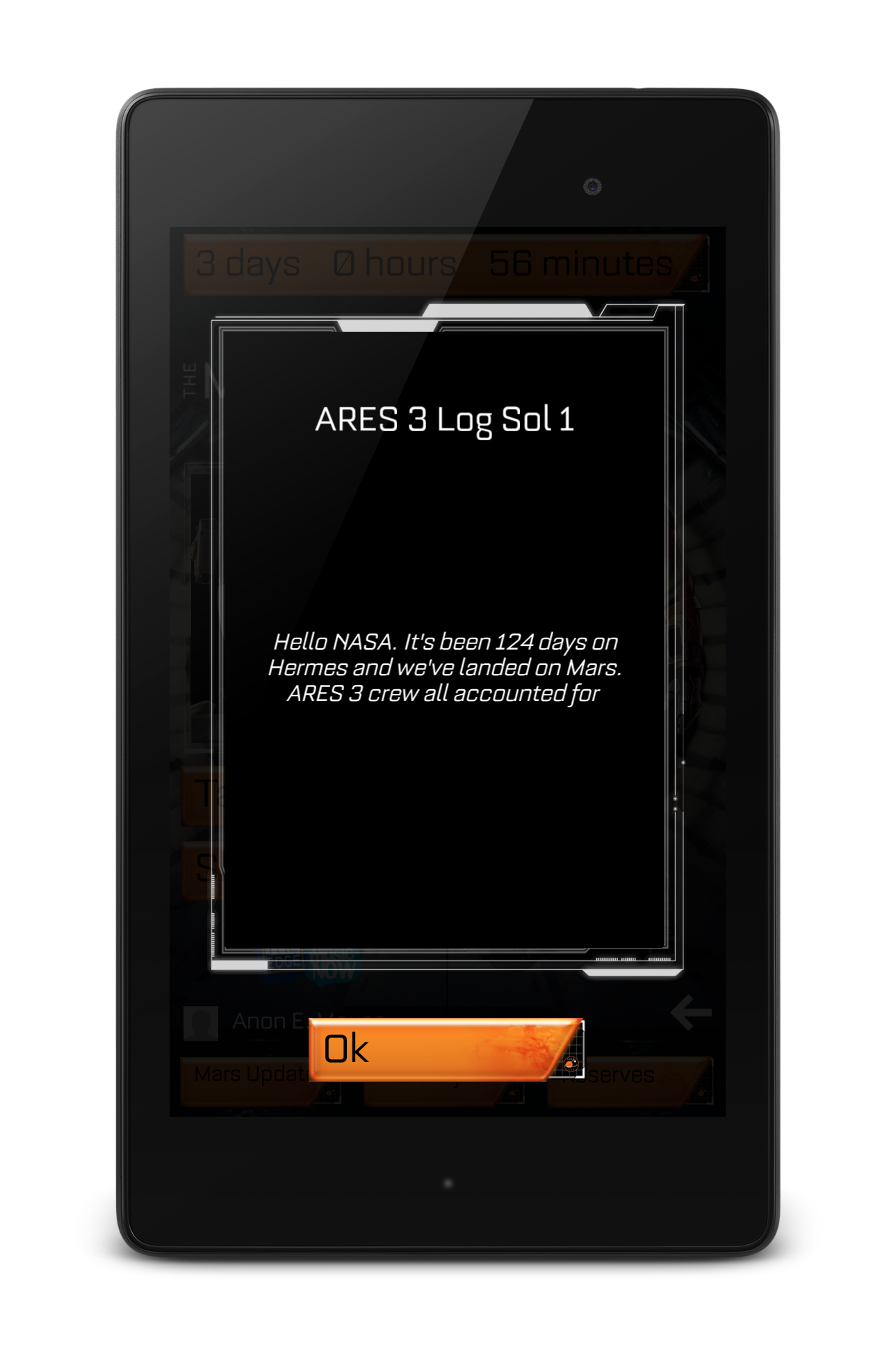 The Martian : Surviving Mars Game Screenshot