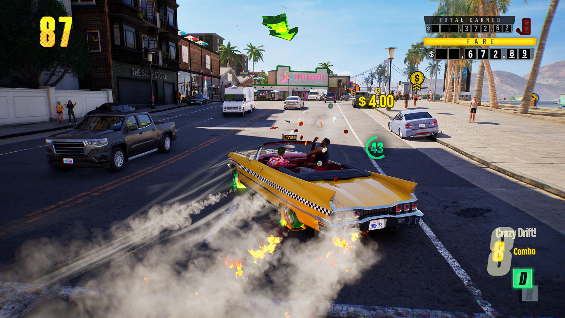 Crazy Taxi: World Tour Game Screenshot