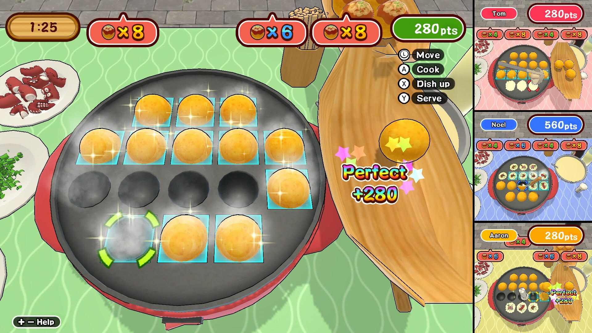 Super Takoyaki Battle Game Screenshot