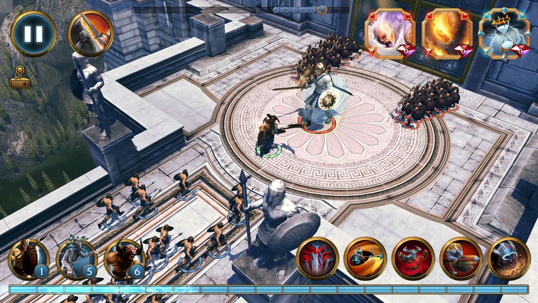 Olympus Rising: 영웅 방어전 & 전략 게임 게임 스크린 샷