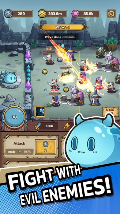 Slime Castle: Idle TD RTS Game Game Screenshot