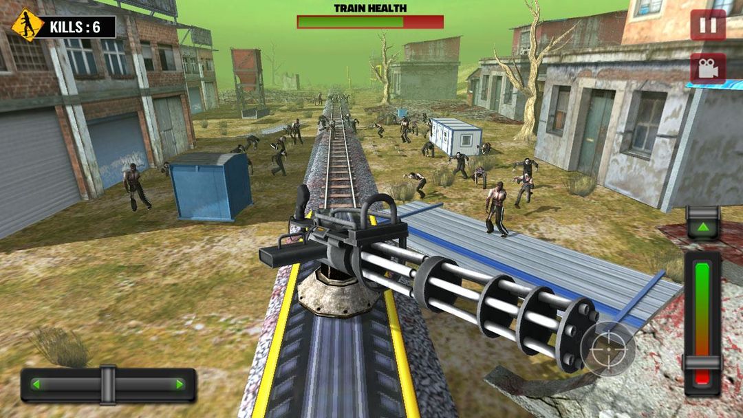 Train shooting - Zombie War screenshot game