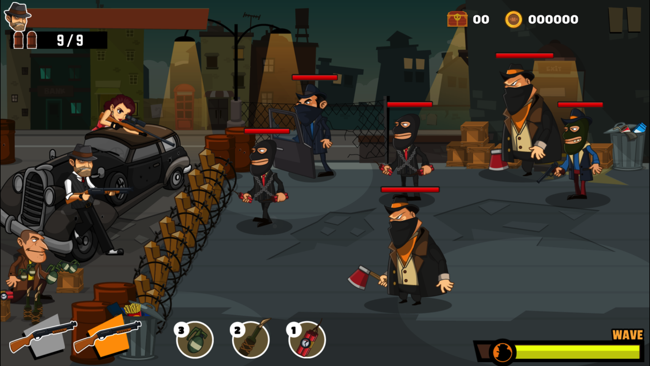 Screenshot 1 of Perang Gangster: Pertahanan 