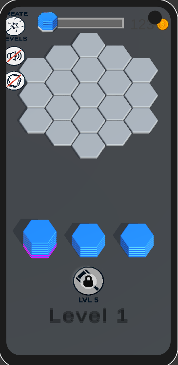 Hexa Sort Color Game Screenshot
