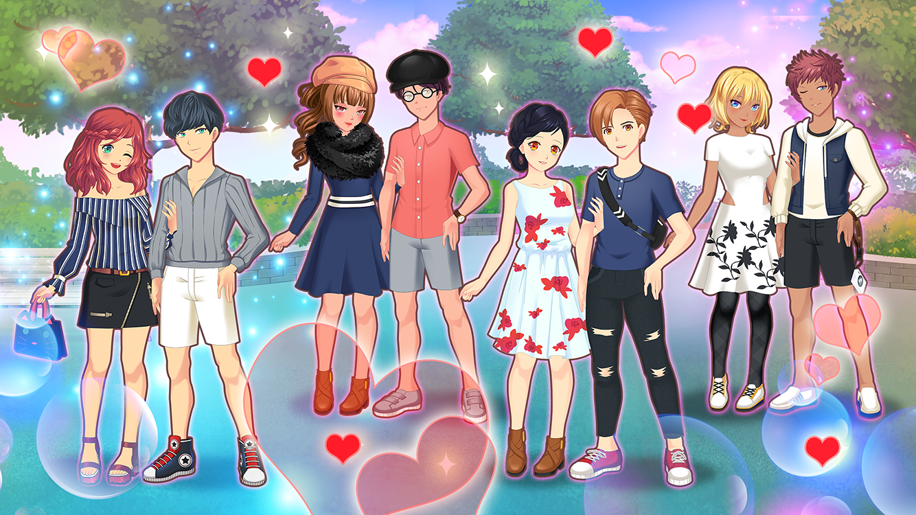 Anime Couples Dress Up Game ภาพหน้าจอเกม