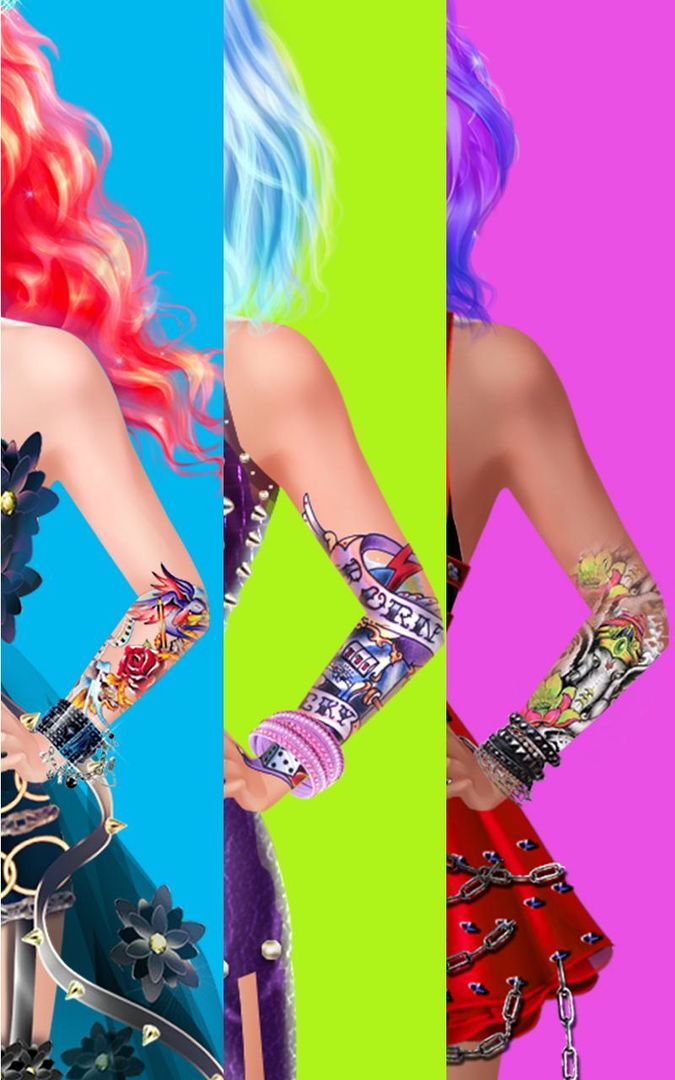Screenshot of Punk Princess - Tattoo Design