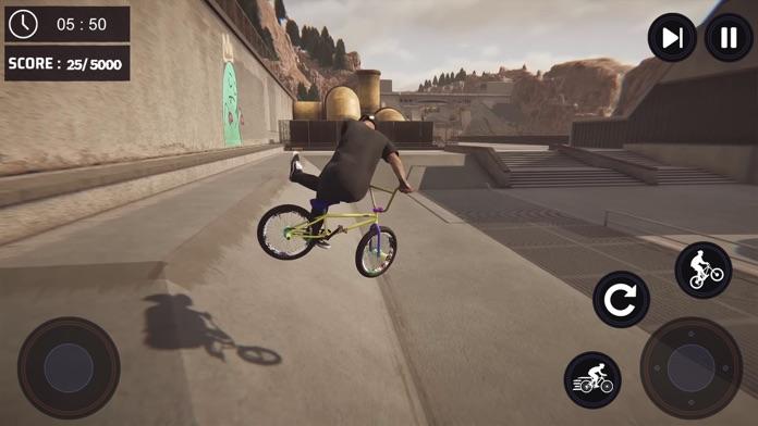 BMX Bicycle Stunts: Mad Games Game Screenshot