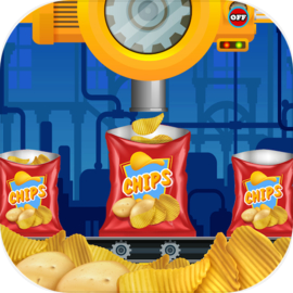 Potato Chips Factory - delicious food cooking chef