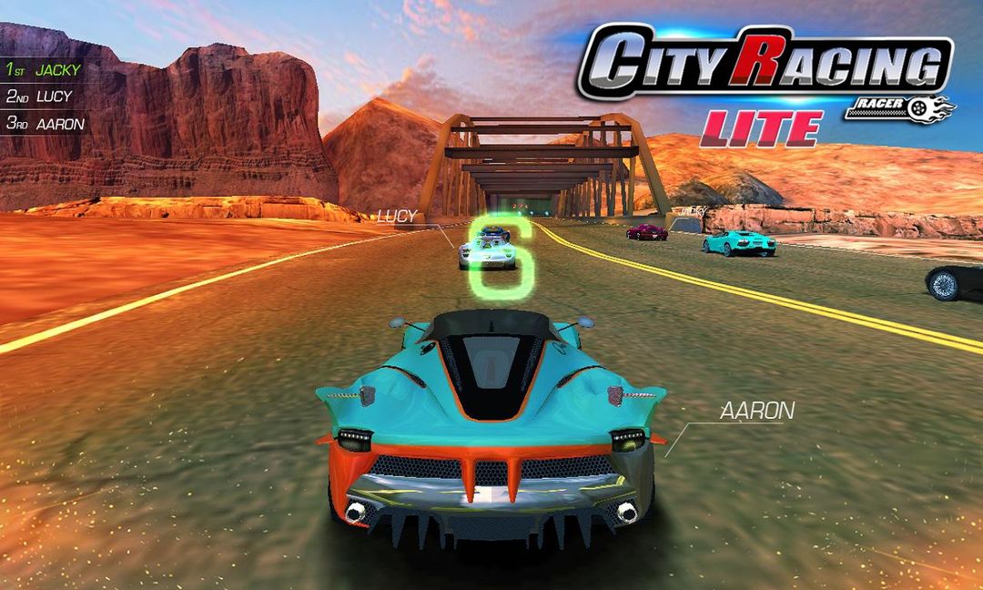 City Racing Lite 게임 스크린 샷