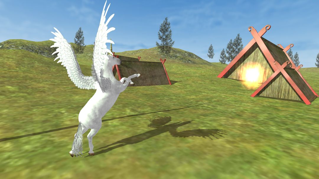 Flying Unicorn Simulator Free 게임 스크린 샷