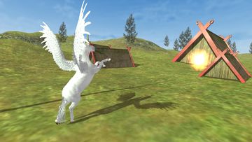 Captura de Tela do Jogo Flying Unicorn Simulator Free