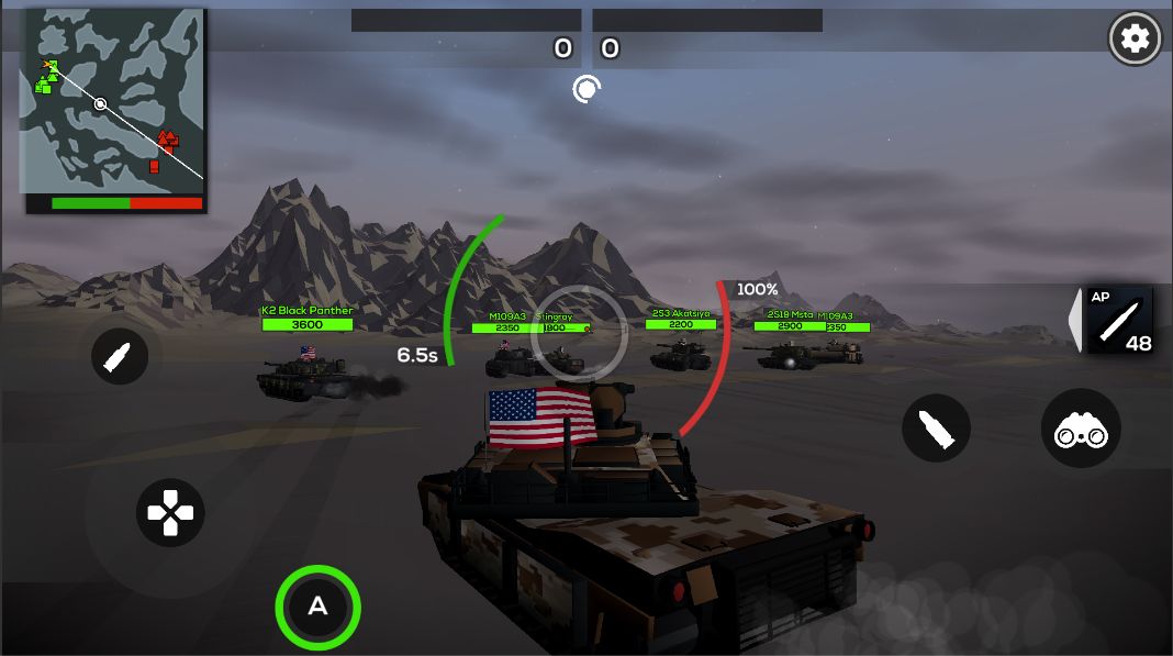 폴리 탱크 2 샌드박스 : 배틀 샌드 박스 게임 스크린 샷