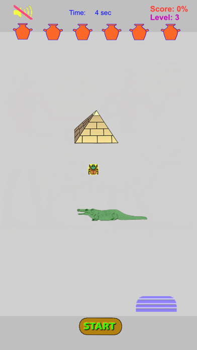 Egypt Art Breakout Puzzle Game Screenshot