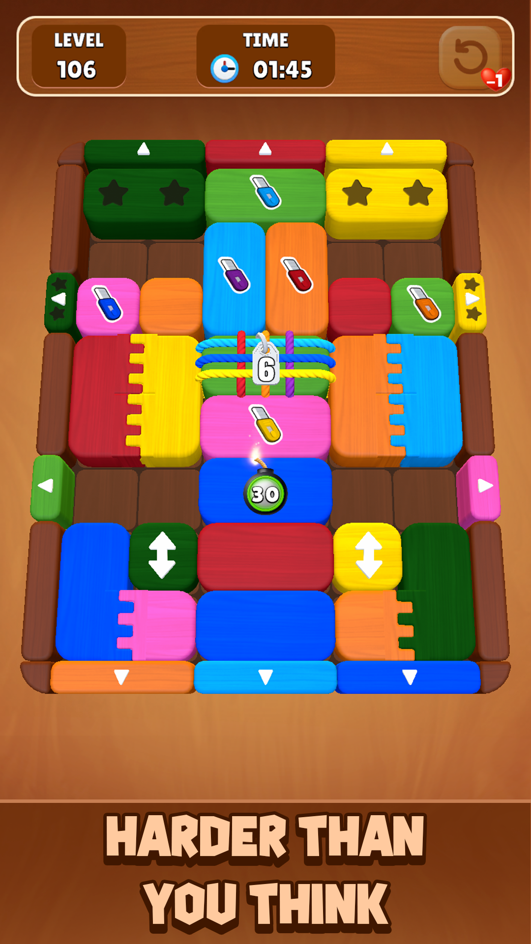 Wood Escape: Color Block Game Screenshot