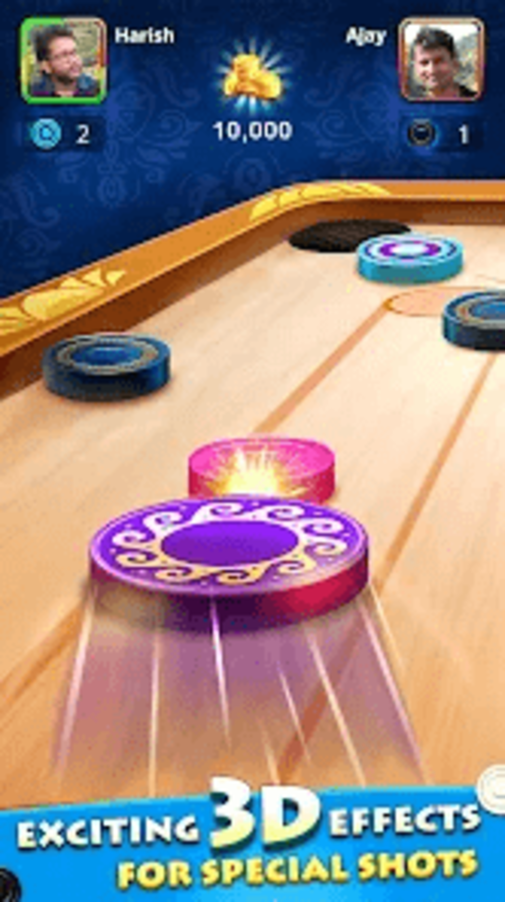 Скриншот игры Carrom Star 3D