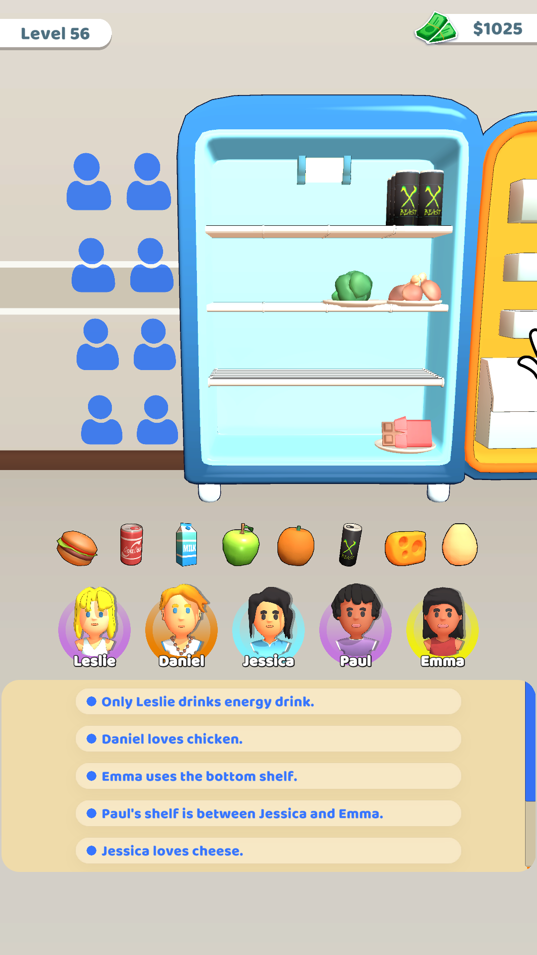 Скриншот игры Fridge Sort