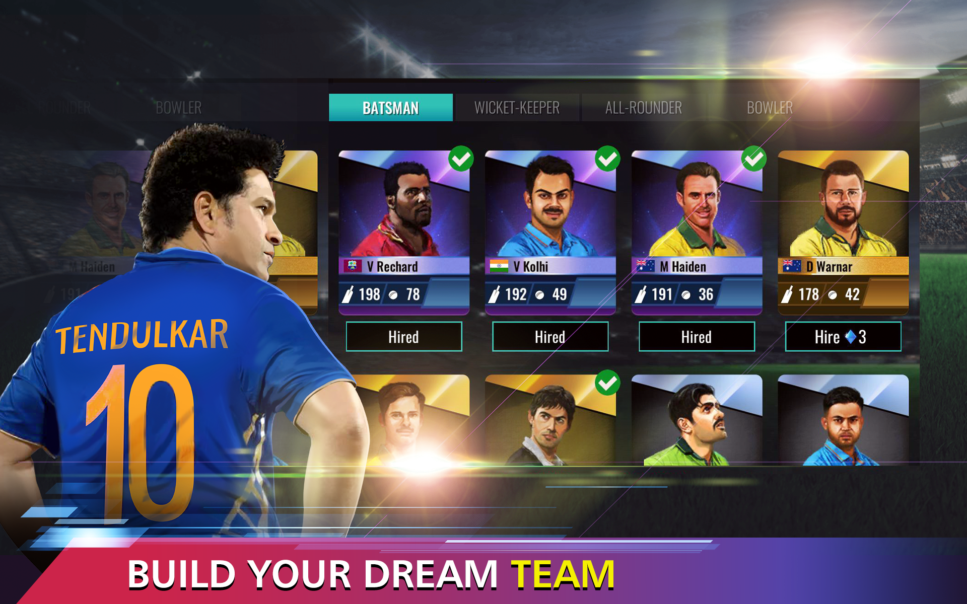 Sachin Saga Cricket Champions Game Screenshot