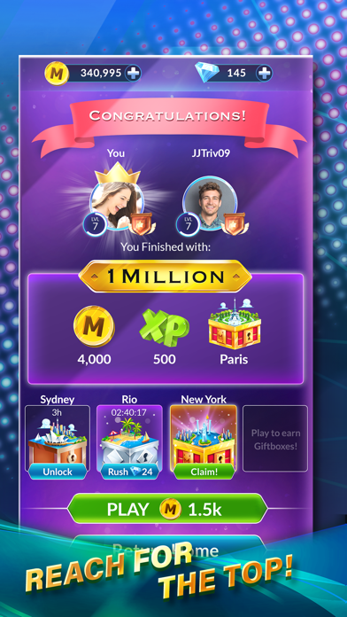 Who Wants to Be a Millionaire? Game Screenshot