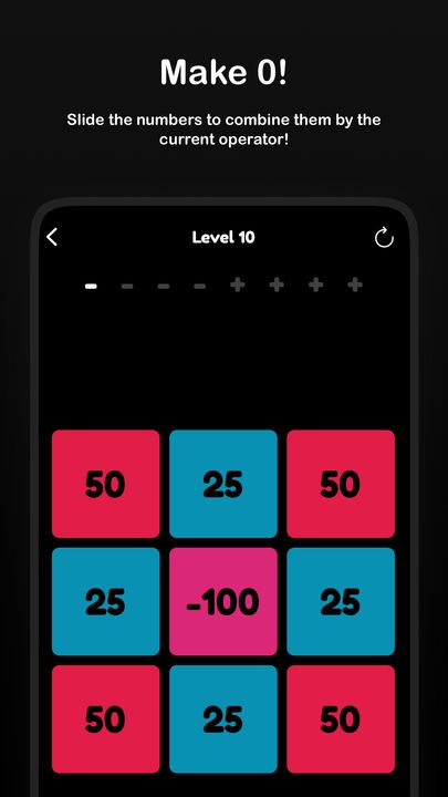Screenshot 1 of Make 0! – a Number Puzzle Game 1.5.1