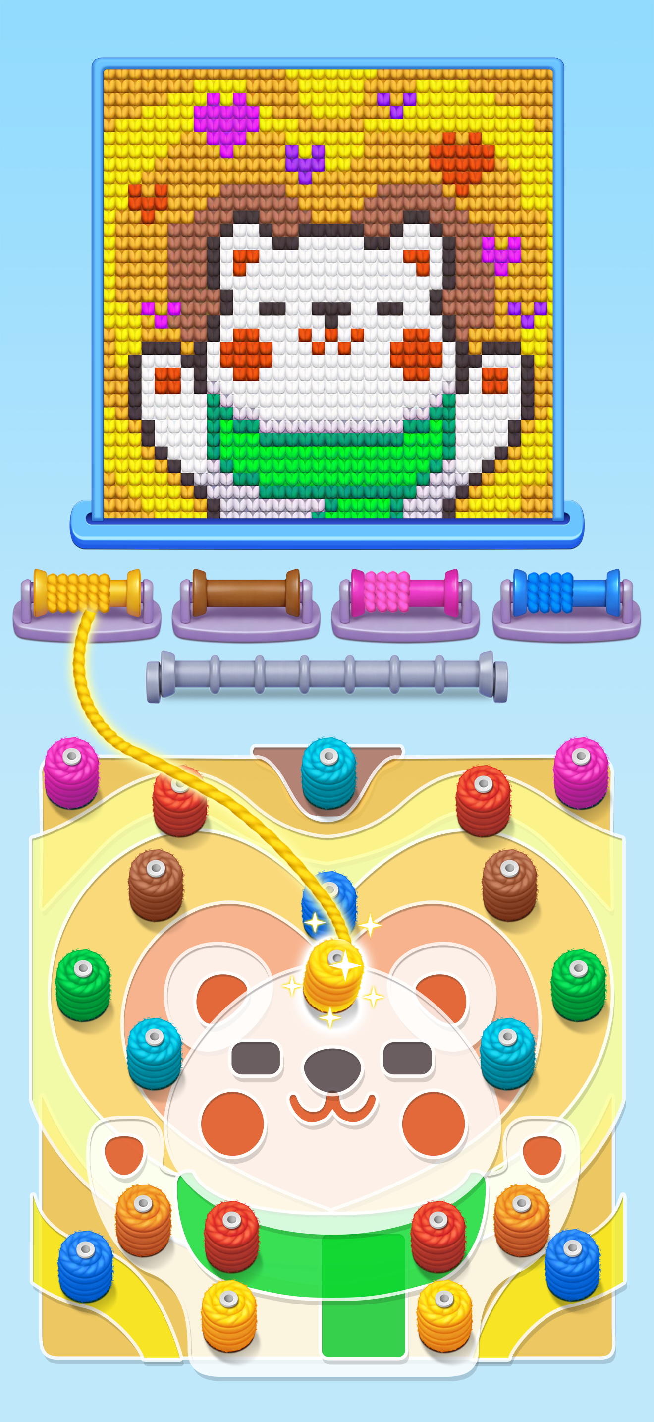 Color Wool Screw Game Screenshot