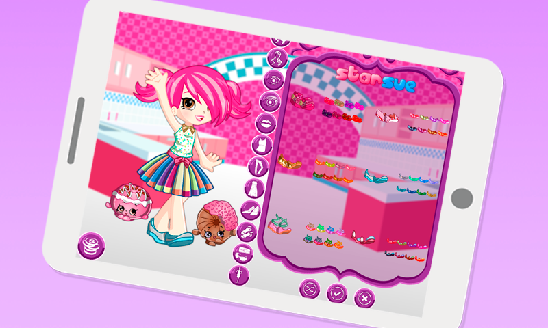 Dress up Donatina Shopkins Game Screenshot