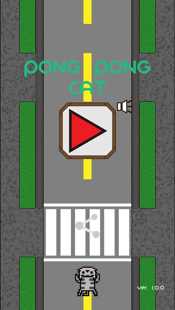 Screenshot of Pong Pong Cat