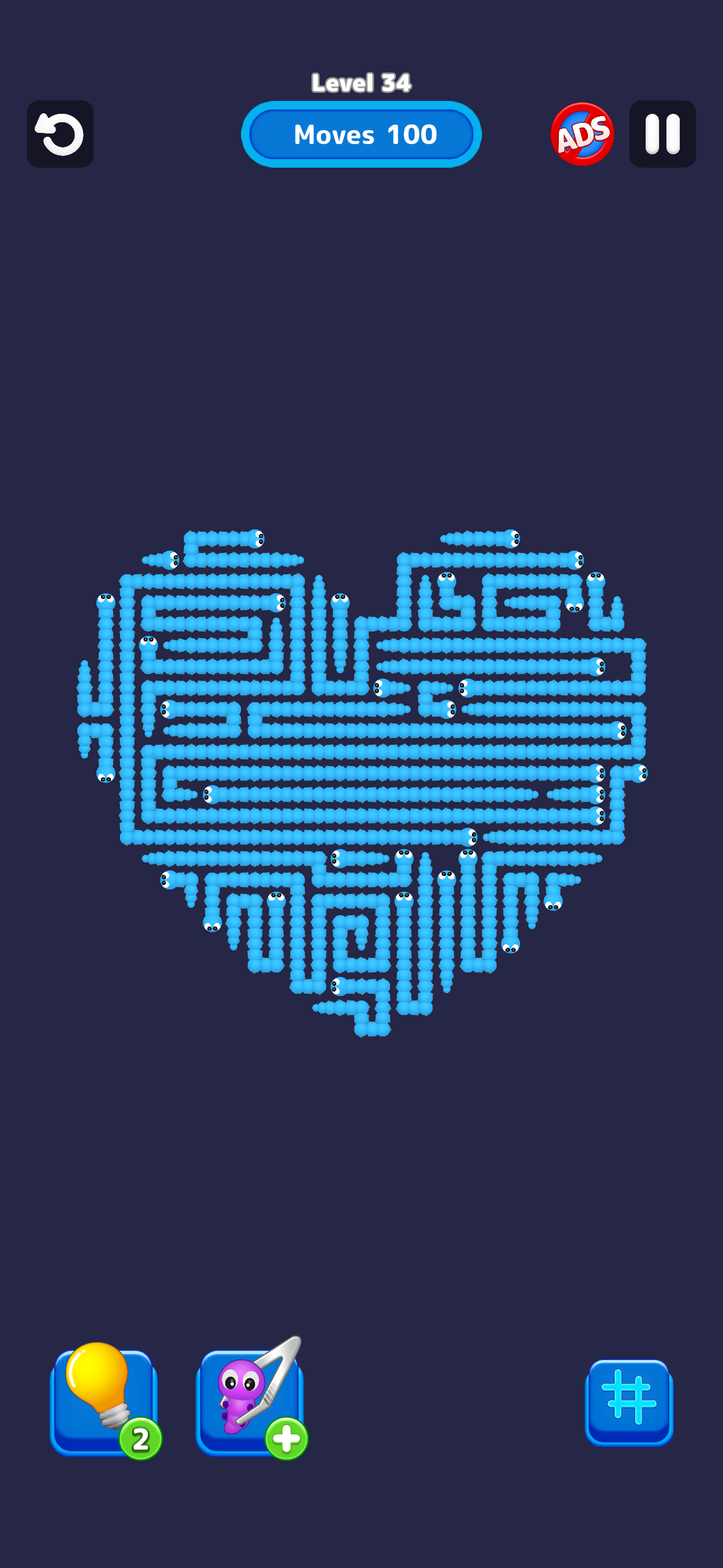 Worm Escape : Tap Out Puzzle ゲームのスクリーンショット