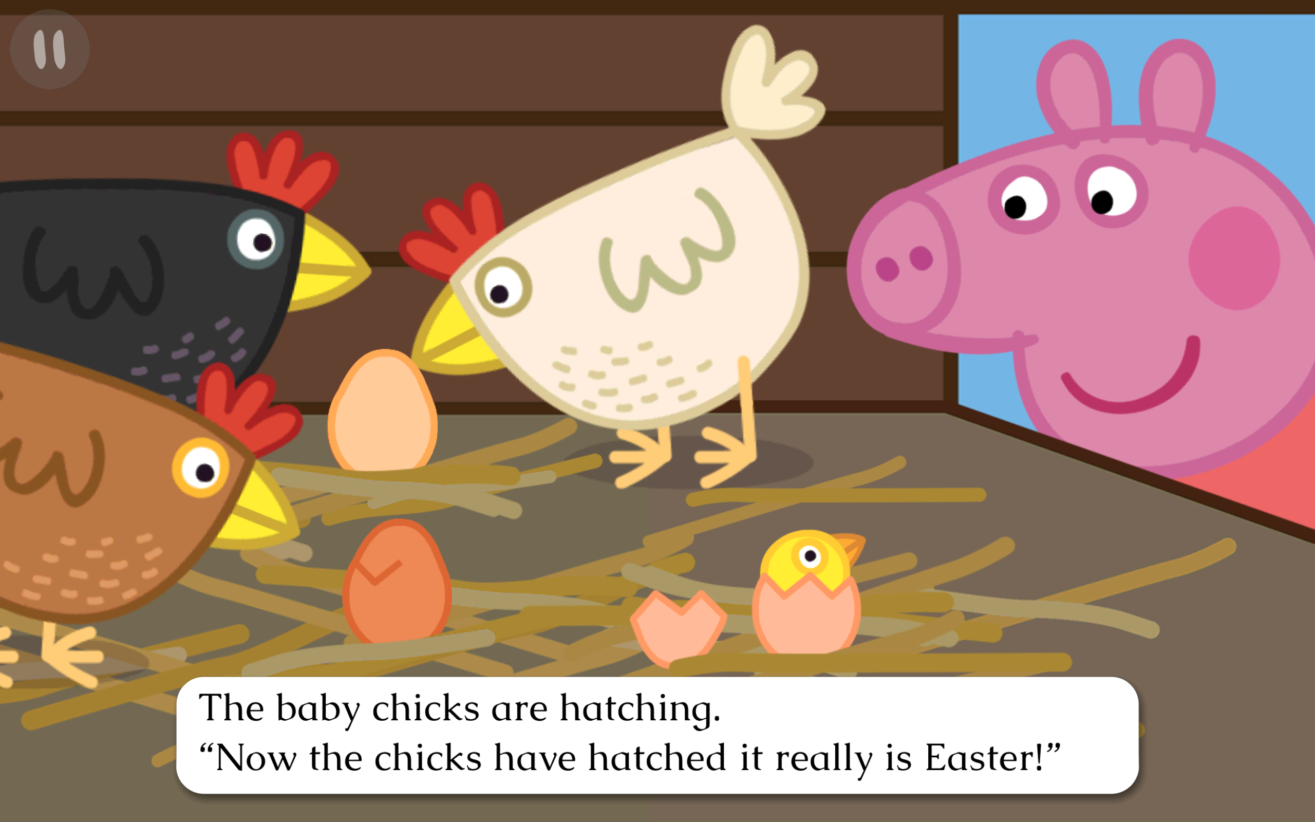 Captura de Tela do Jogo Peppa Pig Book: Great Egg Hunt