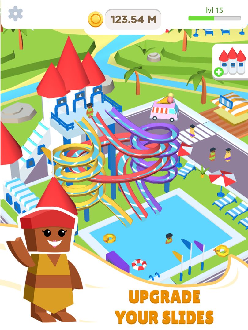 Idle Waterpark 3D Fun Aquapark ภาพหน้าจอเกม