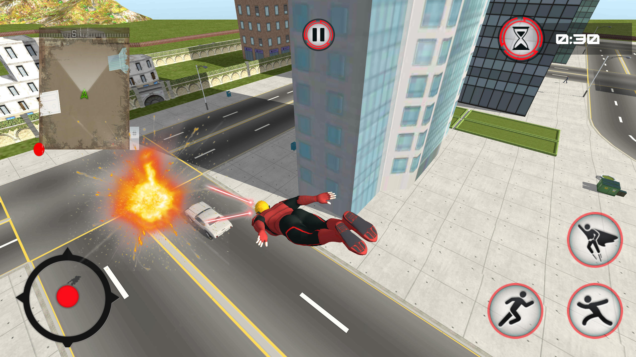 Superhero: Monster City Battle Game Screenshot