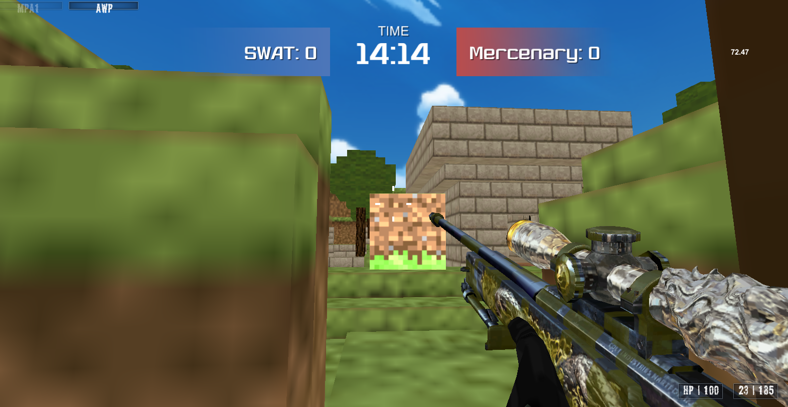 Screenshot of Combat Pixel Arena 3D Multiplayer