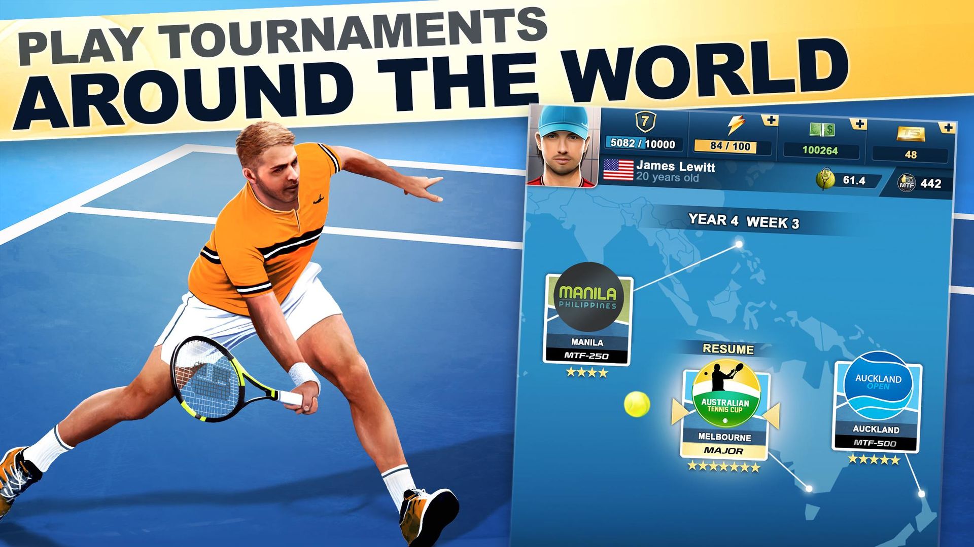 Screenshot of TOP SEED Tennis: Sports Management Simulation Game