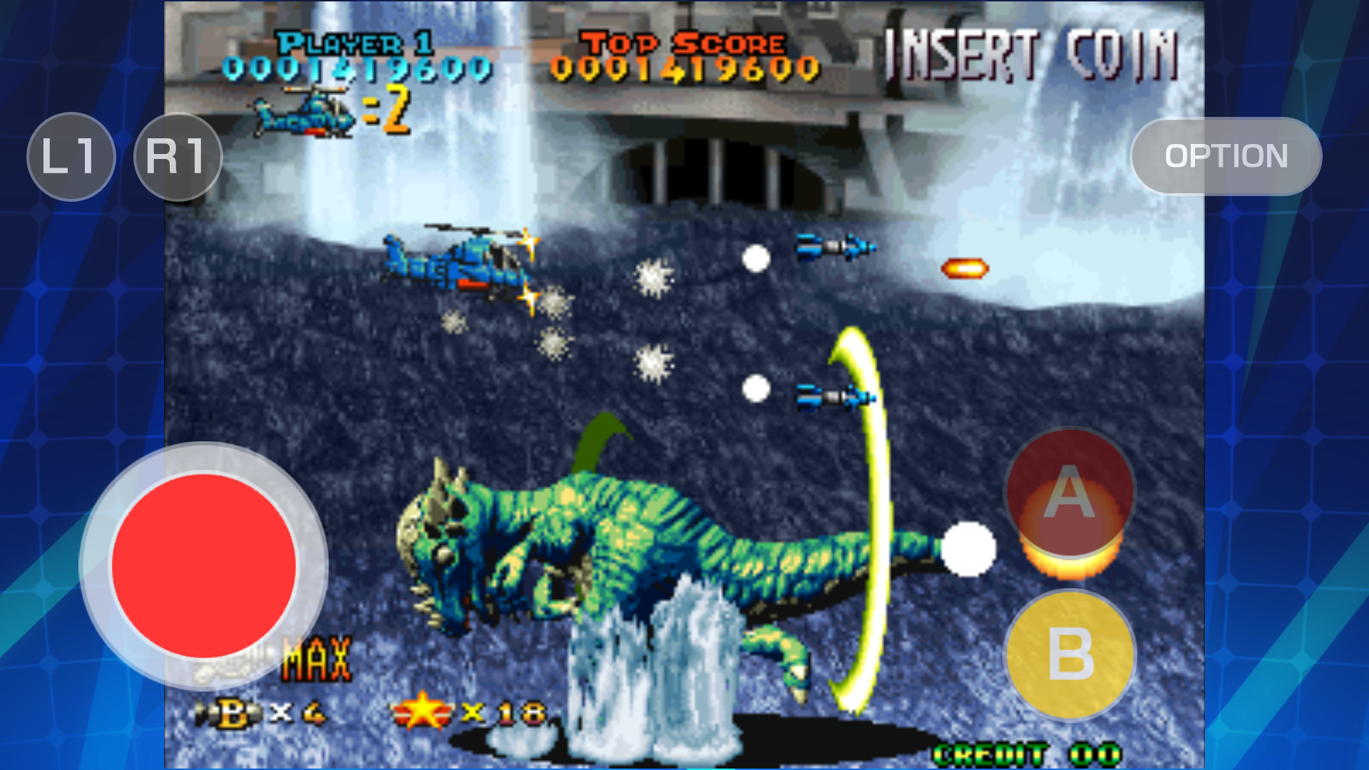 PREHISTORIC ISLE 2 ACA NEOGEO Game Screenshot