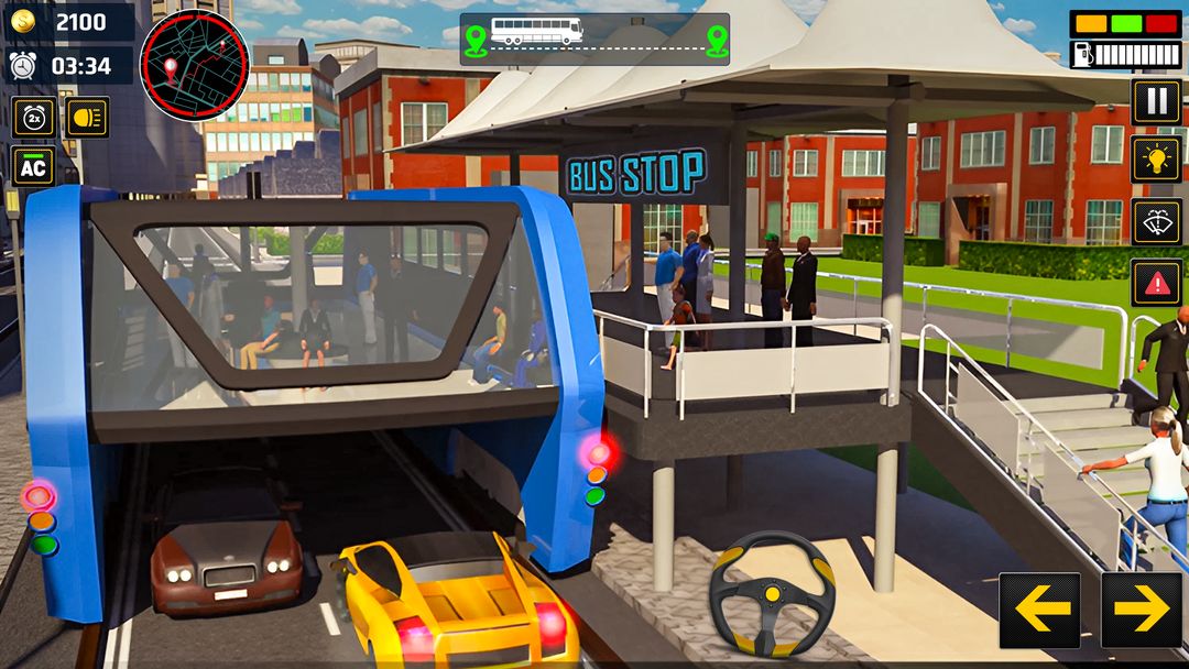Elevated Bus Sim: Bus Games screenshot game