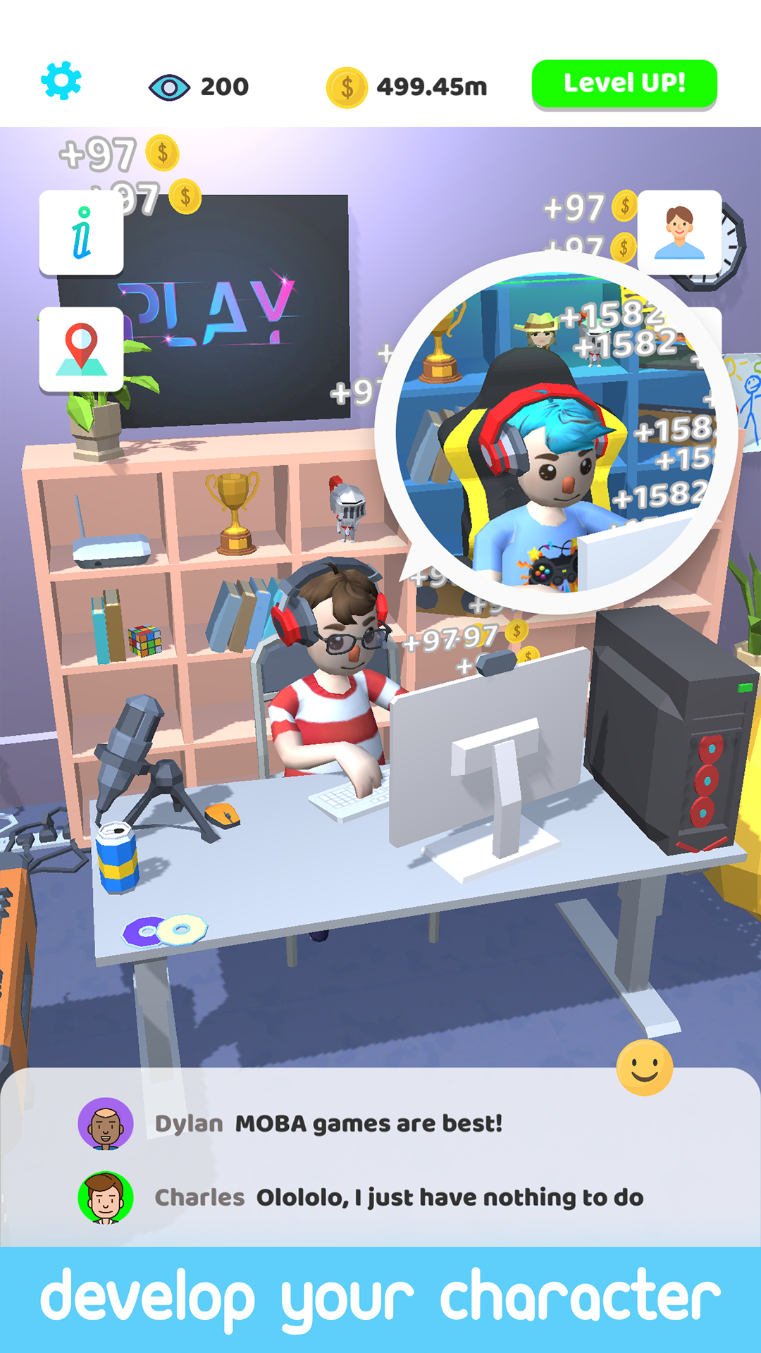Idle Streamer! Game Screenshot