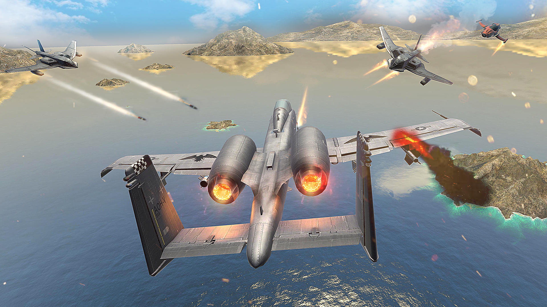 Modern War : Fighter Jet Games ภาพหน้าจอเกม
