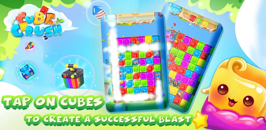 Banner of Cube Crush: jogo de quebra-cabeça Collapse & Blast 1.1.0