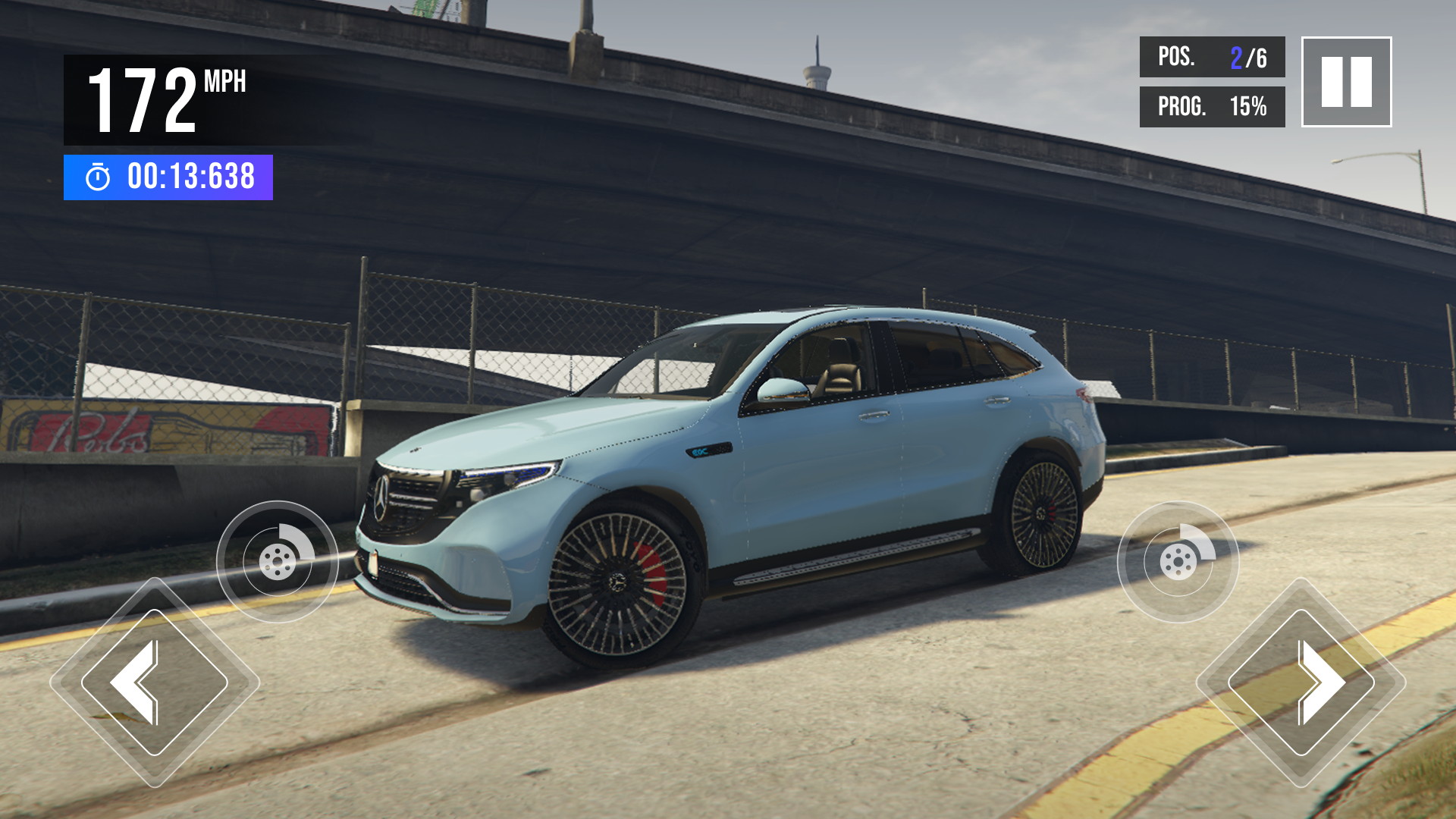 Drive Mercedes EQS: Car Sim Game Screenshot