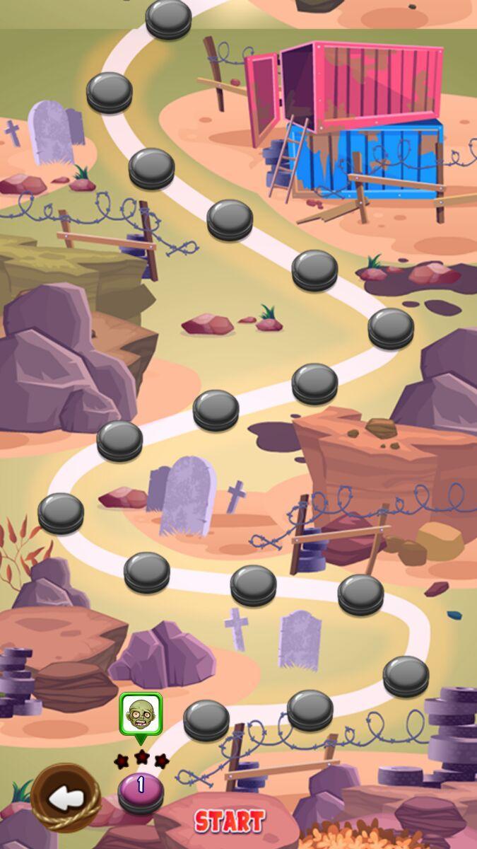 Bubble Shooter - Zombies Game Screenshot