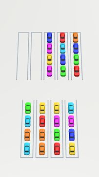 Color Sort Puzzle: Parking 3D Game Screenshot